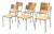Swiss Bigla Stacking Chair in Beech For Sale
