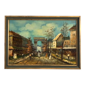 Gaston – Washington Square Park, Original Oil on Canvas