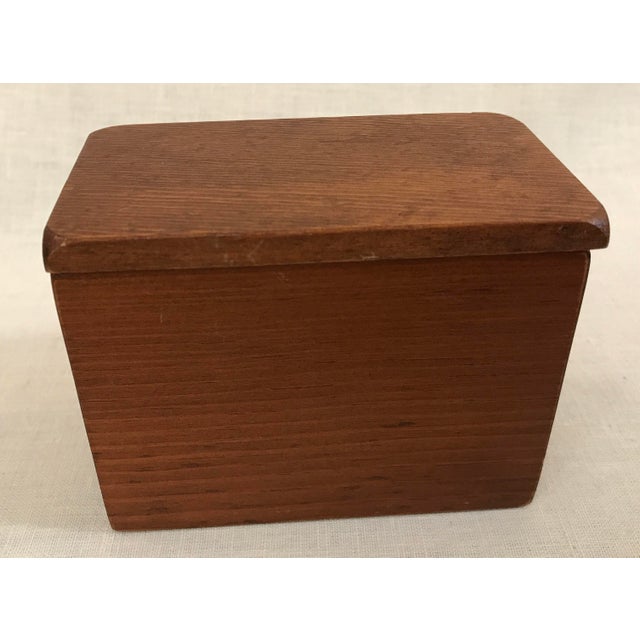 Vintage Wooden Playing Card Box Chairish