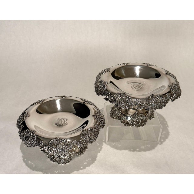 Mid-Century Modern Early 20th Century Pair Of Tiffany & Co. Sterling Silver Compotes For Sale - Image 3 of 10