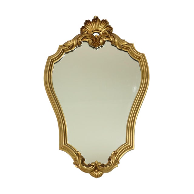 Vintage Gold Mirror, 1960s For Sale - Image 4 of 17