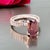 Diamond Tourmaline Rubellite Ring 6.75 18k Gold 4.01 Tcw Women Certified For Sale In New York - Image 6 of 15