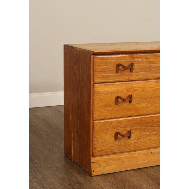 Wood Brandt Ranch Oak Vintage Chest of Drawers For Sale - Image 7 of 12