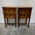 Pair of Louis XVI style bedside tables, mid-20th century. French Furniture Made of natural wood, likely oak, the tables...