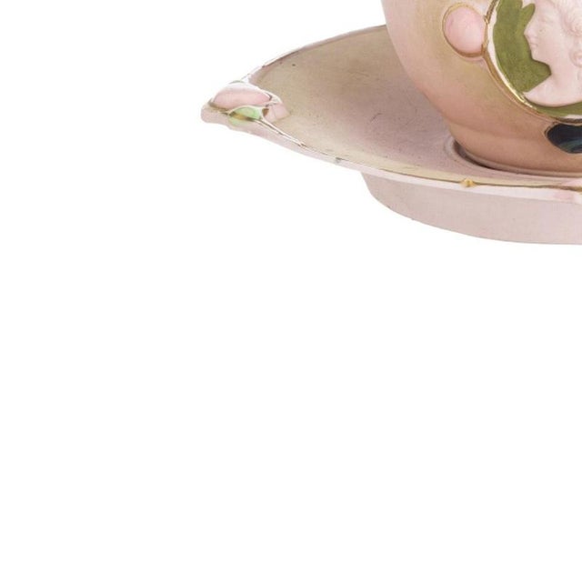 Porcelain Teacup and Saucer from Schafer & Vater, Set of 2 For Sale - Image 3 of 6
