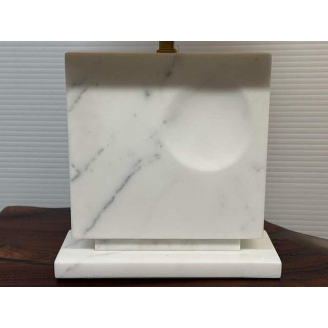 Off-white Michael Pagani + Laura Kirar for Baker Furniture Blanc Sculpte Table Lamp For Sale - Image 8 of 12