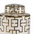 Noble canisters make an elegant decorative accent for any home. The set of three white glazed porcelain canisters feature...
