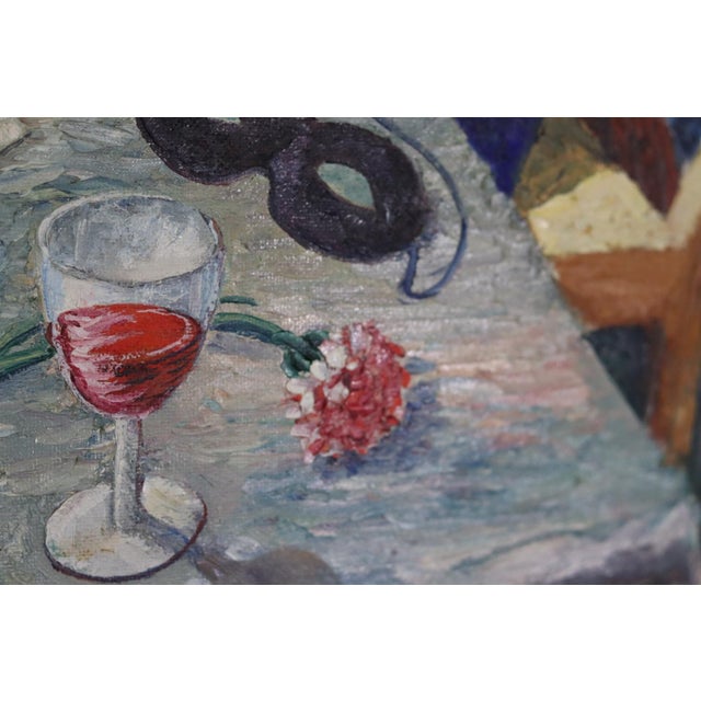 Bror Barklund, After the Masquerade, 1947, Oil on Panel, Framed For Sale - Image 14 of 18