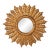 French Gilt Sunburst or Starburst Mirror (Diameter 31) For Sale