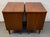 Wood Mid-Century Modern Walnut & Brass Nightstands Attributed to Young Manufacturing For Sale - Image 7 of 18