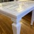 Glam Hollywood Regency - Style Painted White End Table With White Marble Top & Fluted Legs For Sale - Image 12 of 12