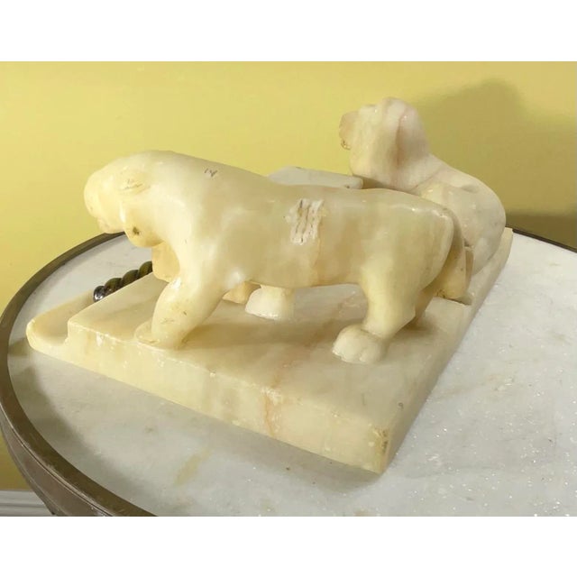 Antique Italian Carved Marble Stone Inkwell For Sale - Image 12 of 12