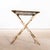 White Vintage French White Rectangular Metal Folding Dining Table, 1950s For Sale - Image 8 of 10