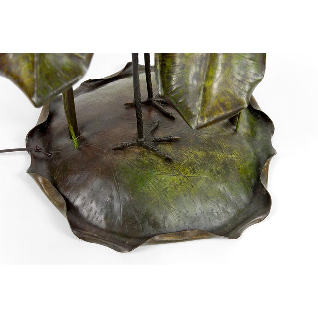 French Art Nouveau Heron Floor Lamp, 1890s For Sale - Image 17 of 18