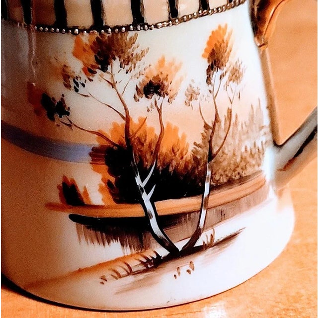 Vintage Handpainted Creamer & Sugar Set Japan For Sale - Image 13 of 14