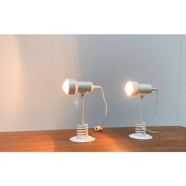 Vintage Postmodern Space Age Spring Table Lamps from Massive Lighting, 1980s, Set of 2 For Sale - Image 12 of 18
