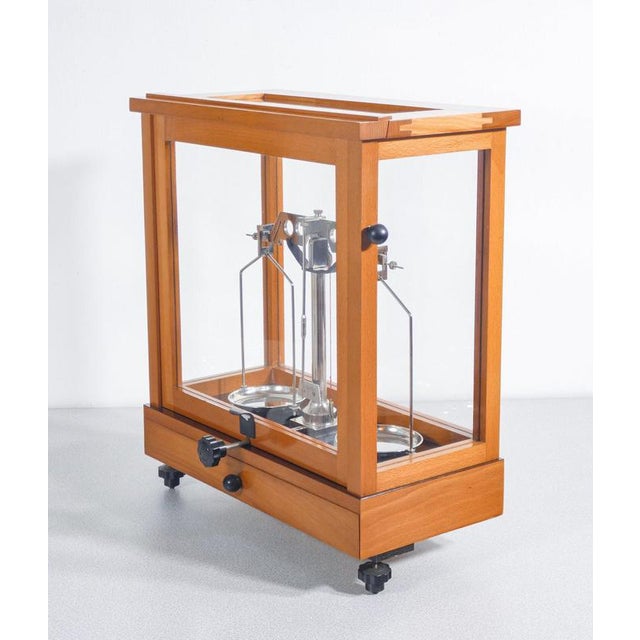 Pharmacy Scale in Wooden Case For Sale - Image 11 of 18
