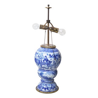 Asian Style Table Lamp by Gerhard Wolbeer, Berlin, Early 18th Century For Sale