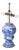 Asian Style Table Lamp by Gerhard Wolbeer, Berlin, Early 18th Century For Sale
