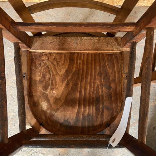 Vintage French Farmhouse Dining Chairs, 1950s, Set of 4 For Sale - Image 3 of 4