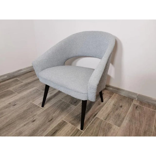 Textile Mid-Century Fabric Armchair For Sale - Image 7 of 12