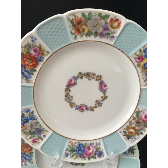 Antique Rosenthal Bavaria Porcelain Continental Luncheon Plates Set