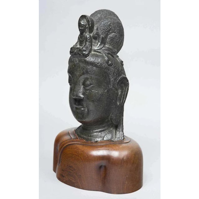 Southeast Asian Bust of Bodhisattva For Sale - Image 4 of 9