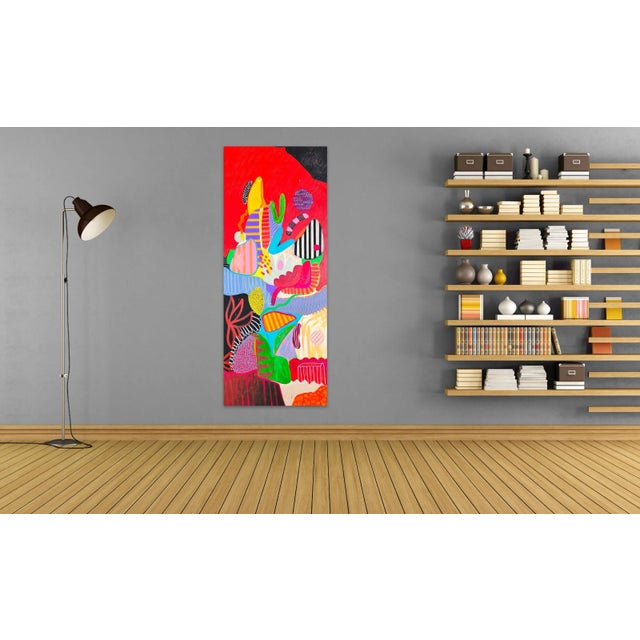 Mixed Media - Acrylic, Oil Pastels, Gouache on Cotton Canvas Edition: Unique, Unframed. Artwork is exclusive to IdeelArt....