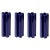 Ceramic Medium Blue Ceramic Kyo Star Vases by Mazo Design, Set of 4 For Sale - Image 7 of 7