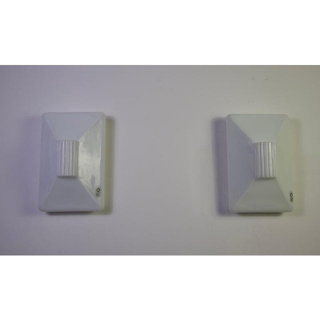 Murano Glass Wall Lamps from Leucos, 1960s, Set of 2 For Sale - Image 3 of 16