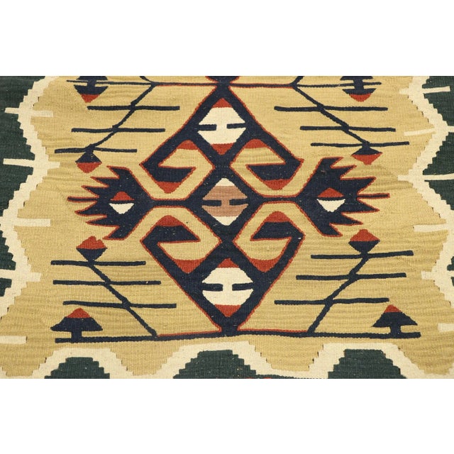 Vintage Persian Shiraz Kilim Rug - 02'10 X 03'09 For Sale - Image 4 of 9