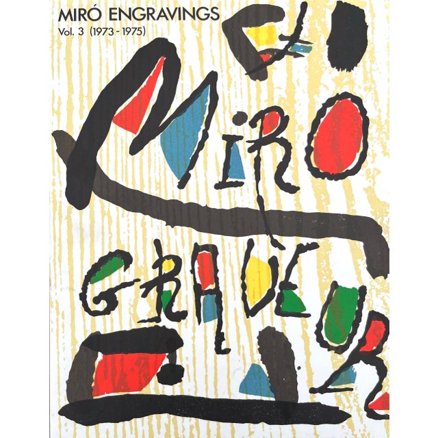 Contemporary 1989 Joan Miro Original Woodcut Engraver V2-C For Sale - Image 3 of 3