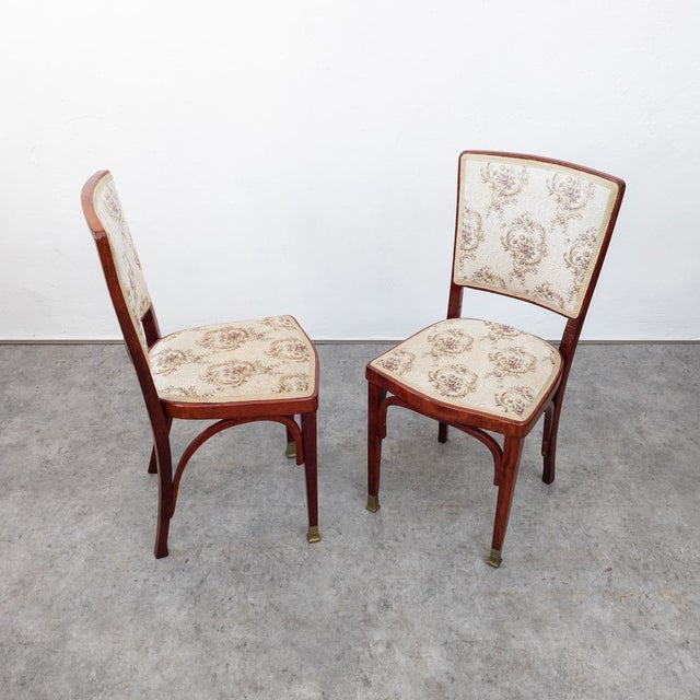 Set of No. 717 Bentwood Chairs by Gustav Siegel for J&j Kohn, 1890s For Sale - Image 13 of 15