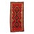 1960s Vintage Tribal Persian Shiraz Hand-Knotted Wool Rug With a Red Field For Sale