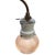 1910s German Holophane Glass Brass and Enamel Converted Gas Wall Lamp, 1910s For Sale - Image 5 of 8