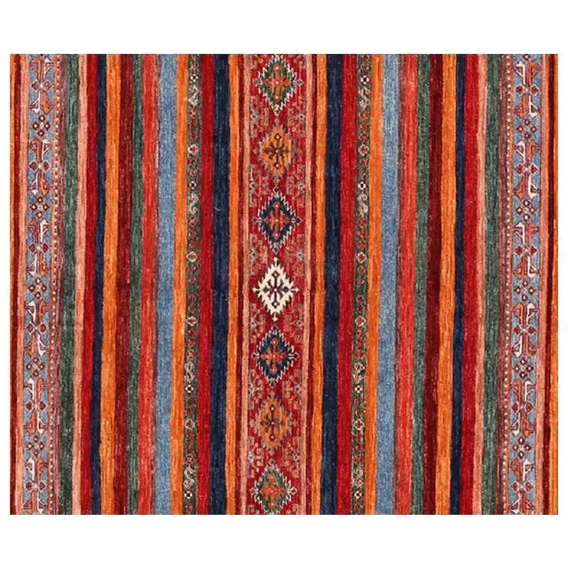 2010s Handwoven Turkeman Style Area Rug 8’2″ X 11’8″ For Sale - Image 10 of 13