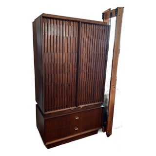 Vintage Teak Wood Gentleman's Chest: McM, Made in Canada For Sale