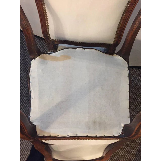 Louis XV Style Maison Jansen Attributed Boudoir/Slipper or Side Chairs - a Pair For Sale - Image 10 of 11