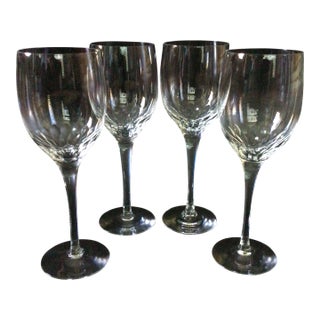 Orrefors Prelude Clear Water Goblets-Set of 4 For Sale