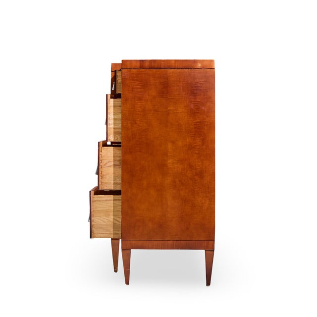 Late 20th Century Michael Vanderbyl for Baker Furniture Archetype Mahogany Dresser For Sale - Image 5 of 10