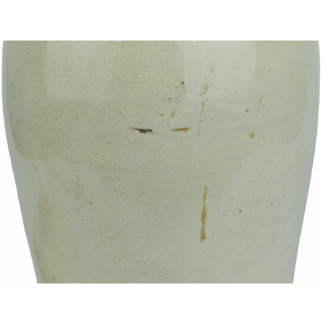 Antique Early 20th Century American Stoneware Pickle Crock With Lid For Sale - Image 11 of 13