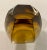 1970s Vintage 1970s Amber Art Glass Small Vase For Sale - Image 5 of 6