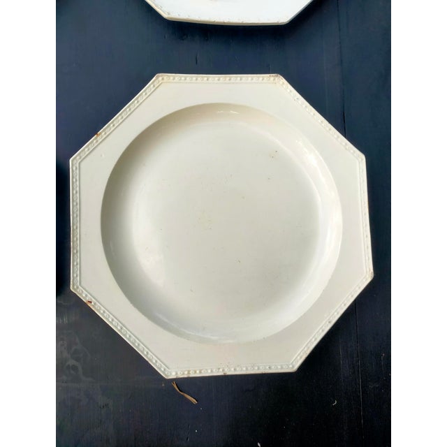 19th Century Creil Plates in White Earthenware, Set of 8 For Sale - Image 6 of 13