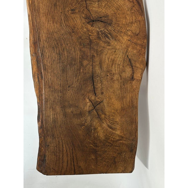 Large Antique Rustic Brutalist Work Bench or Coffee Table, Early 20th Century For Sale - Image 6 of 10