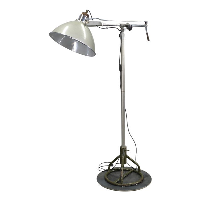 Industrial Czech Surgical Floor Lamp from Military Hospital, 1950s For Sale