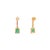 Not Yet Made - Made To Order 18k Gold Emerald & Pink Sapphire Dangle Earrings- A Pair For Sale - Image 5 of 9