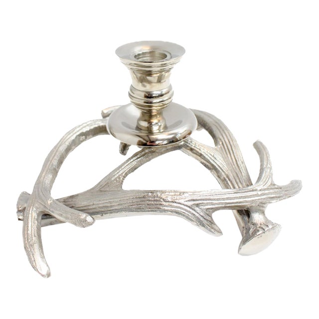Antler Candle Holders Lg For Sale
