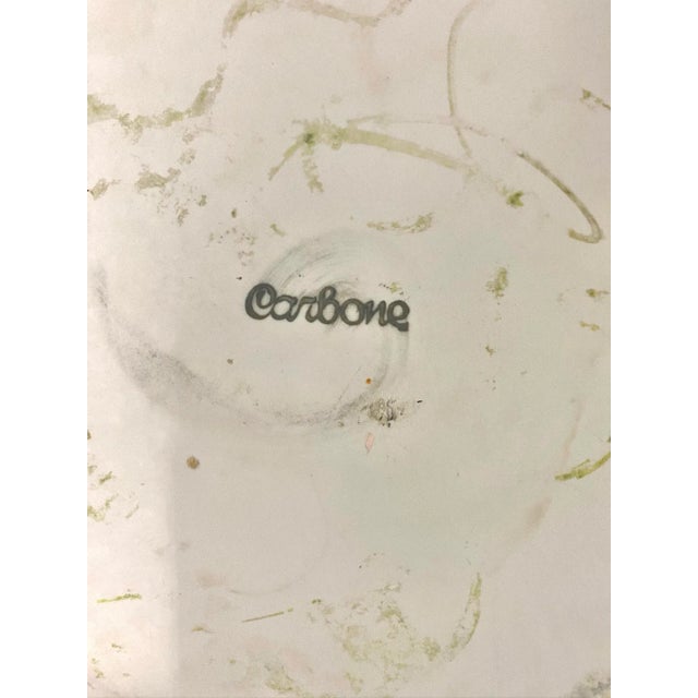 Large 1970s Italian White Ceramic Cachepot Planter With Ring Handles & Beaded Bands For Sale In Louisville - Image 6 of 8