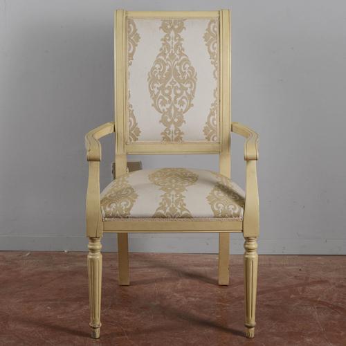 Chair with Damask Fabric For Sale - Image 9 of 9