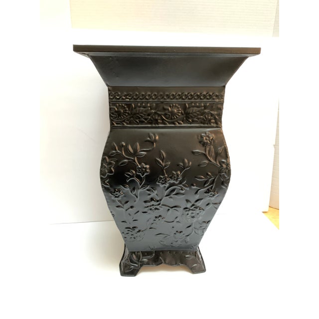 Vintage Textured Metal Umbrella Holder or Plant Vessel For Sale In Sacramento - Image 6 of 11